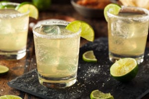 Homemade Classic Margarita Drink with Lime and Salt