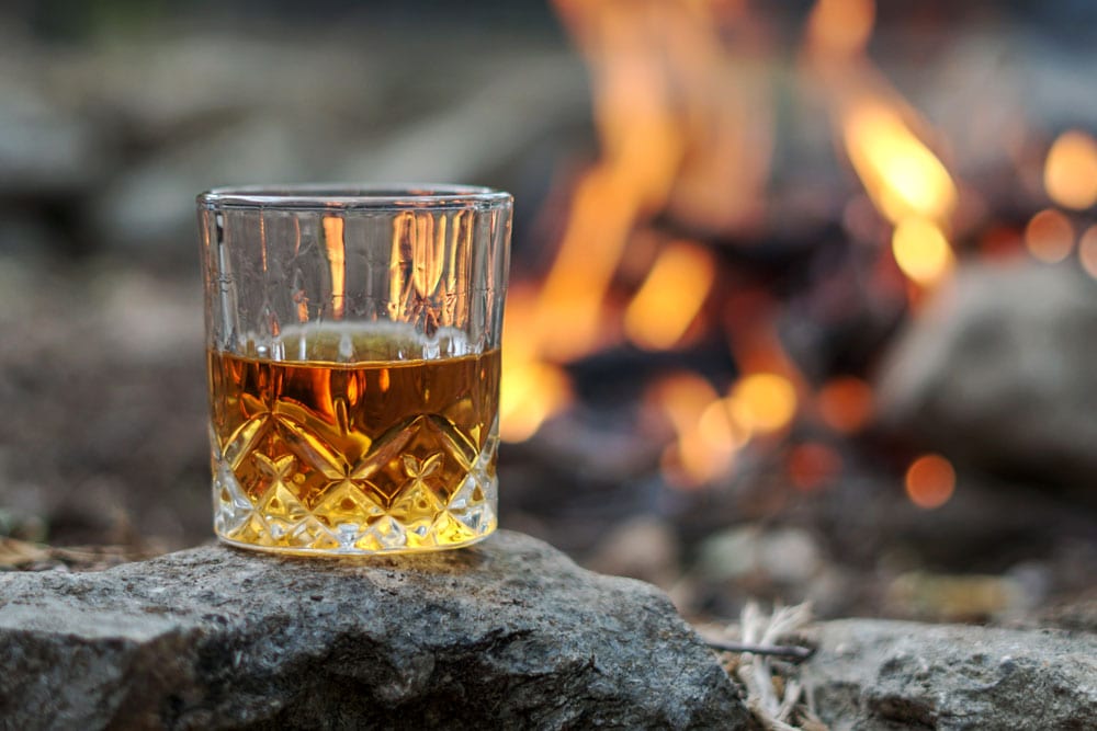Whiskey-by-Campfire